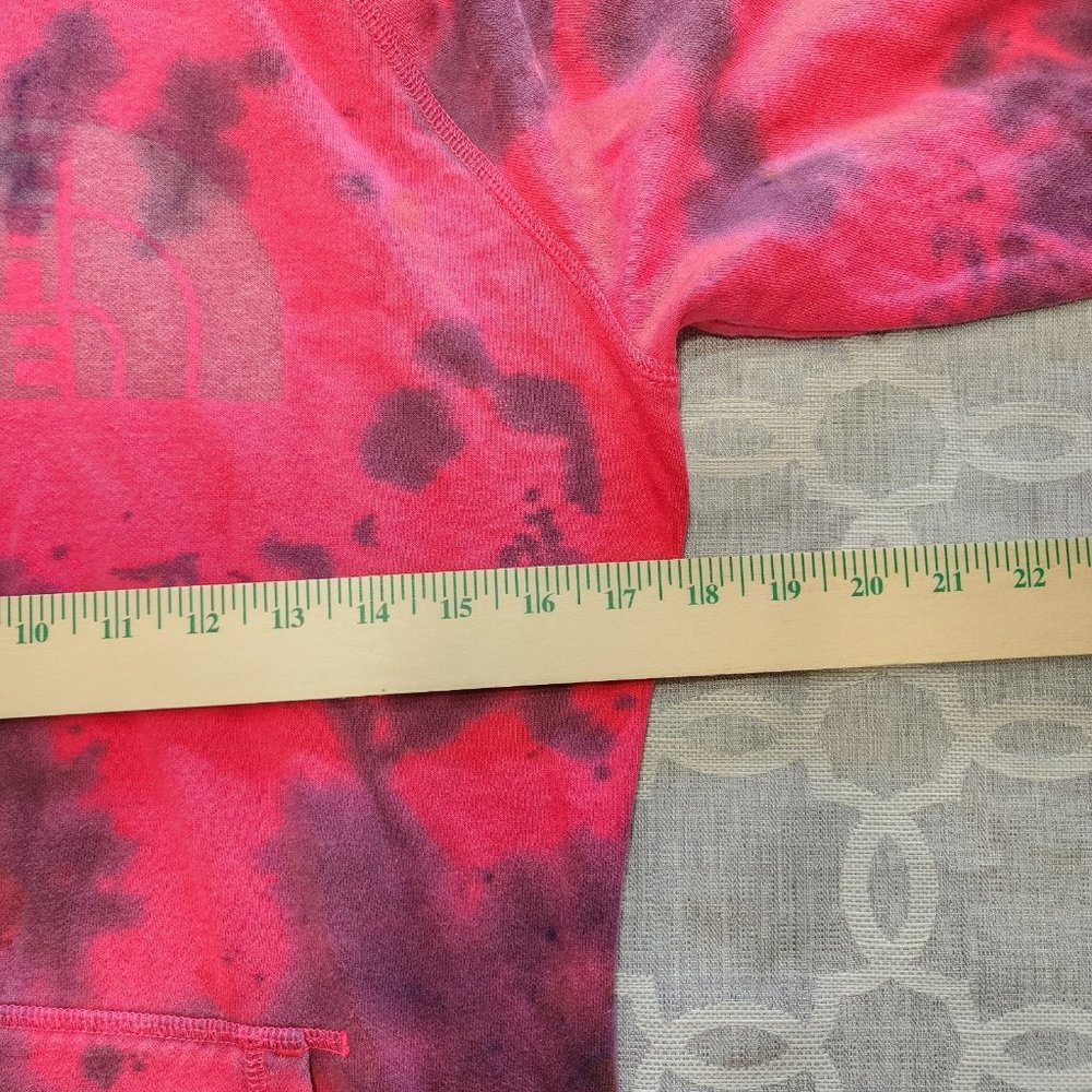The North Face Pink Tie Dye Pullover Hoodie Sweatshirt Women's M - Picture 8 of 9